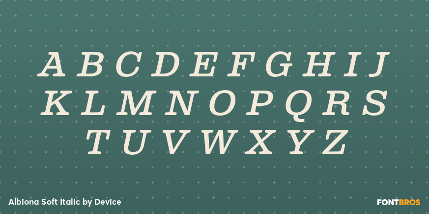 Albiona Soft Italic Font Poster #2