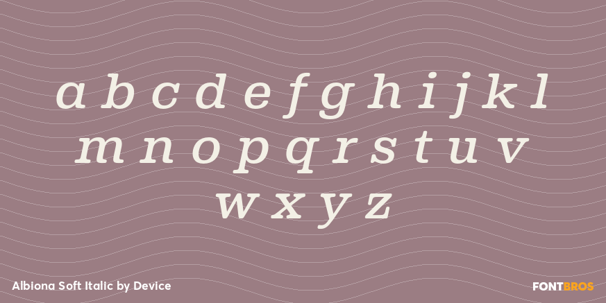 Albiona Soft Italic Font Poster #3