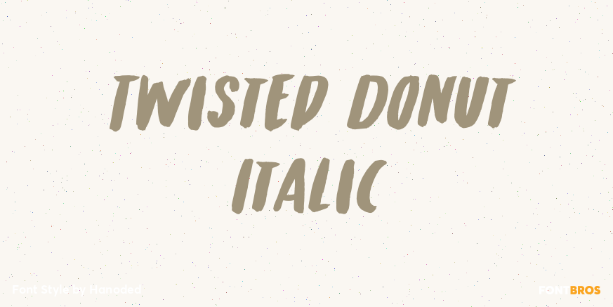 Twisted Donut Italic Poster