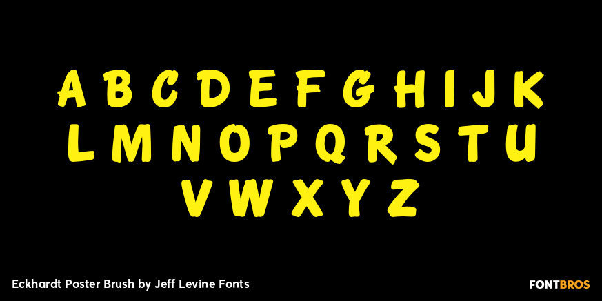 Eckhardt Poster Brush Font Poster #3