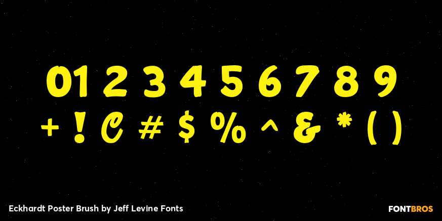 Eckhardt Poster Brush Font Poster #4