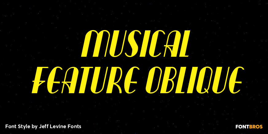 Musical Feature Oblique Poster