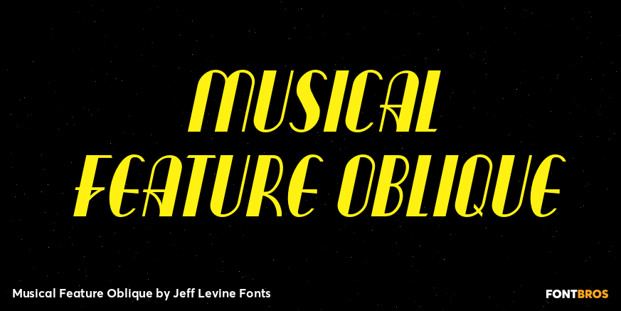 Musical Feature Oblique Poster