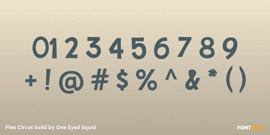 Flea Circus Solid Font Poster #1