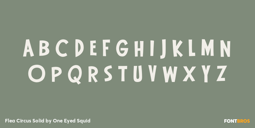 Flea Circus Solid Font Poster #2