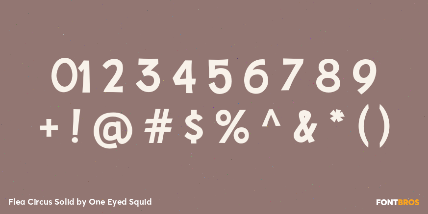 Flea Circus Solid Font Poster #4