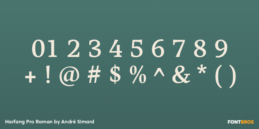 Harfang Pro Roman Font Poster #1