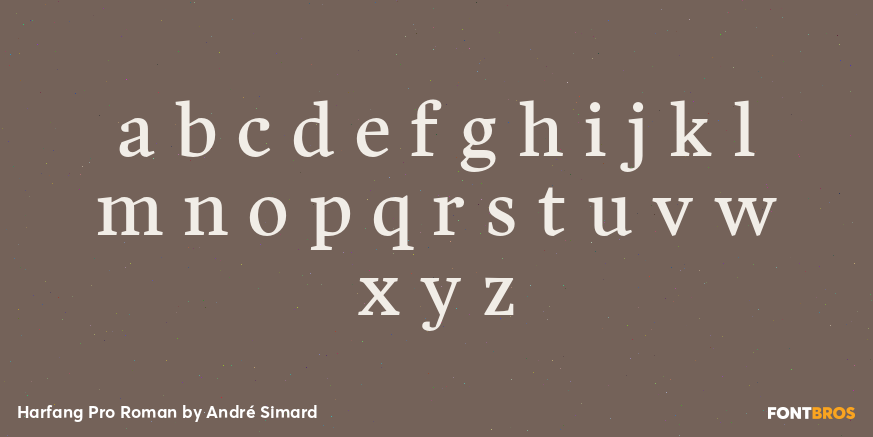 Harfang Pro Roman Font Poster #3