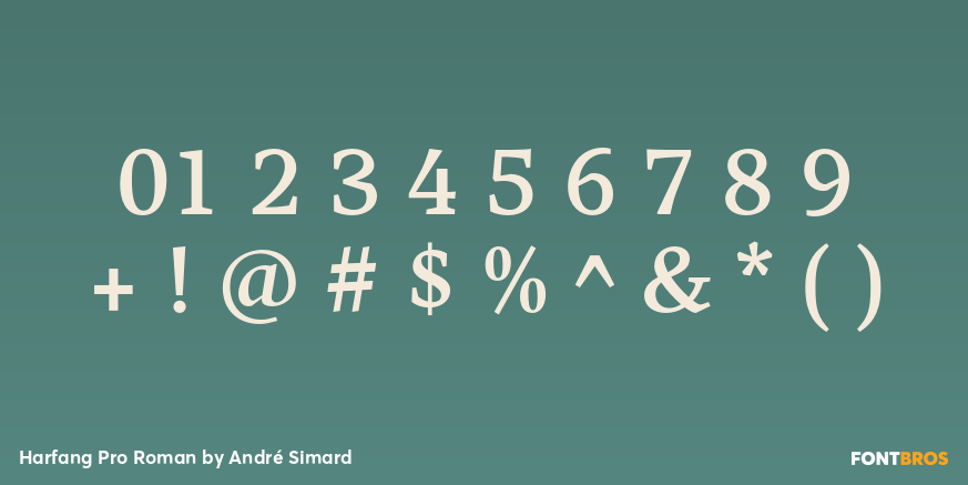 Harfang Pro Roman Font Poster #4