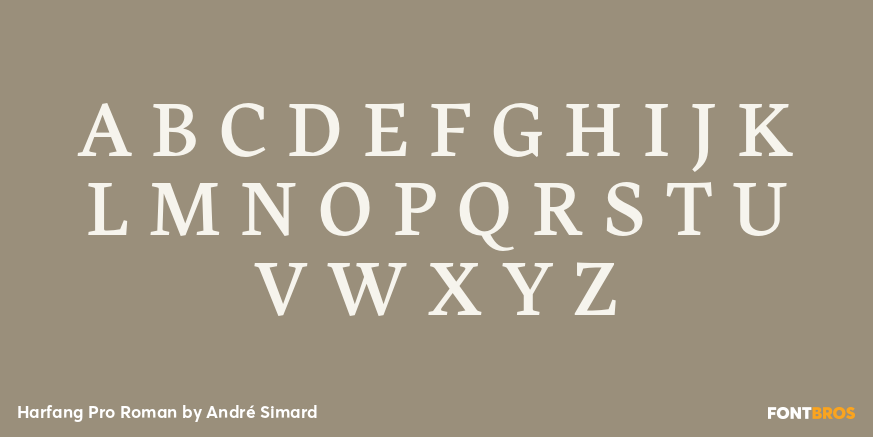 Harfang Pro Roman Font Poster #1