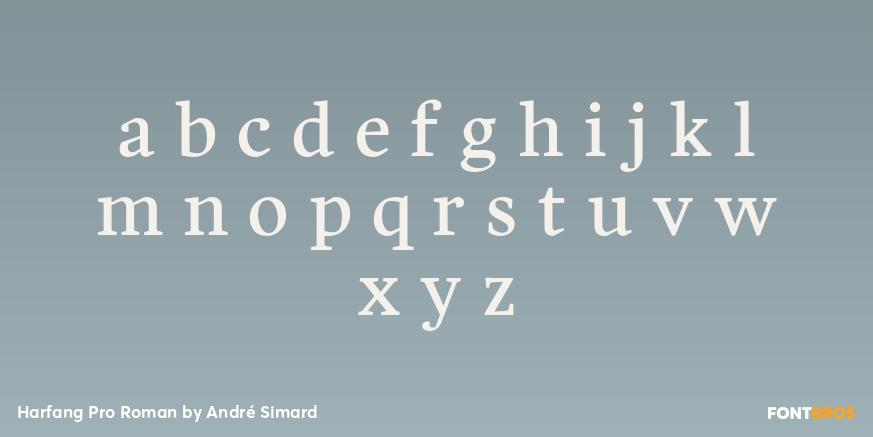Harfang Pro Roman Font Poster #1
