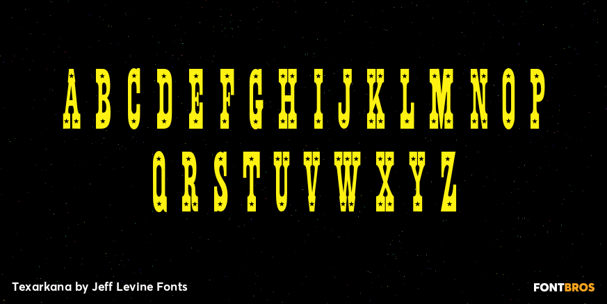 Texarkana Font Poster #2