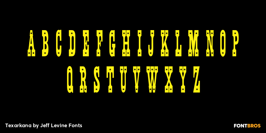 Texarkana Font Poster #3