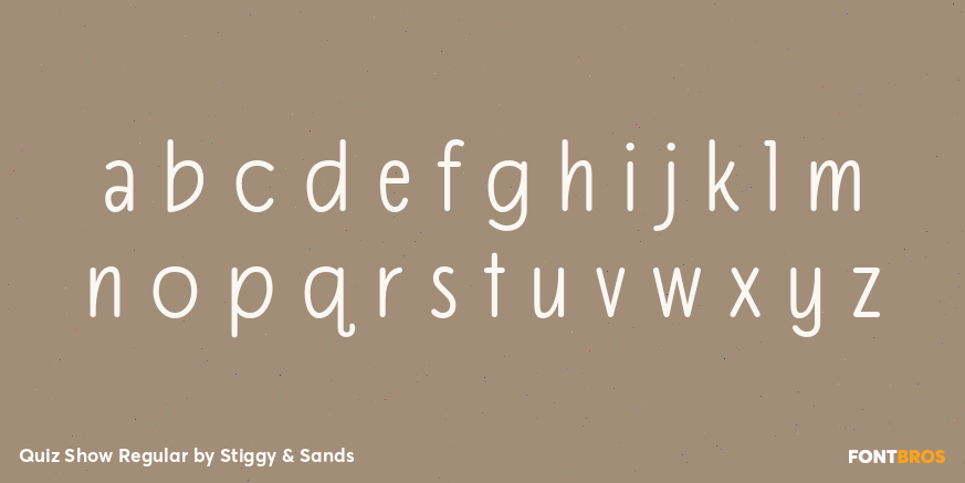 Quiz Show Regular Font Poster #3