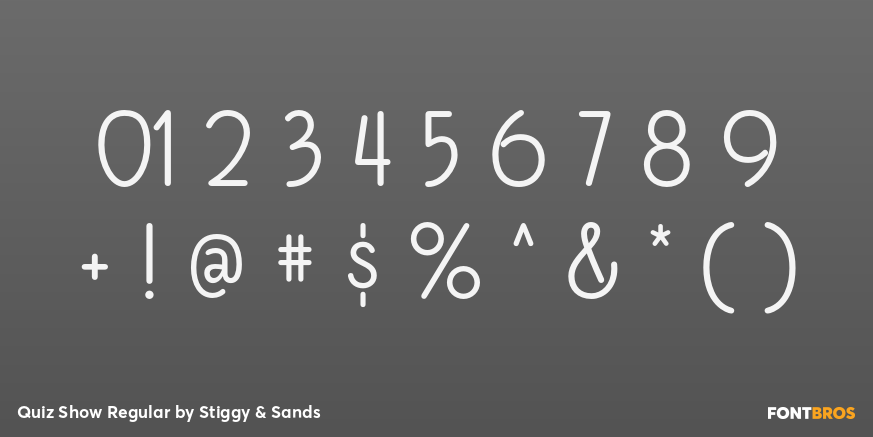 Quiz Show Regular Font Poster #4