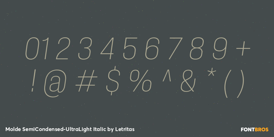 Molde SemiCondensed-UltraLight Italic Font Poster #4