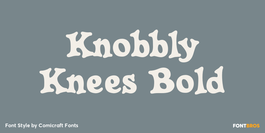 Knobbly Knees Bold Font Poster #1