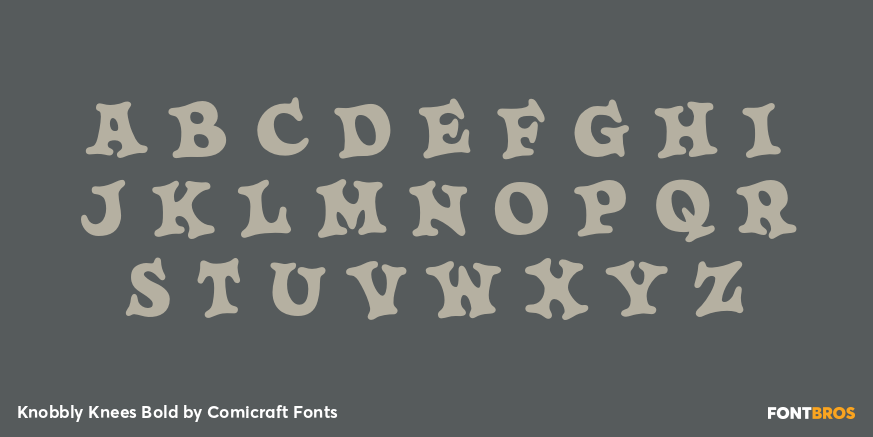 Knobbly Knees Bold Font Poster #2