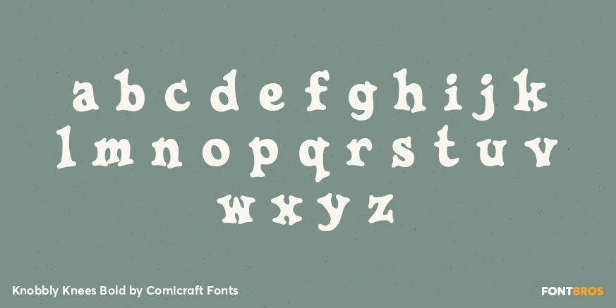 Knobbly Knees Bold Font Poster #3