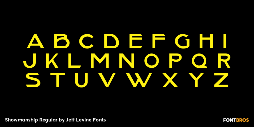 Showmanship Regular Font Poster #2