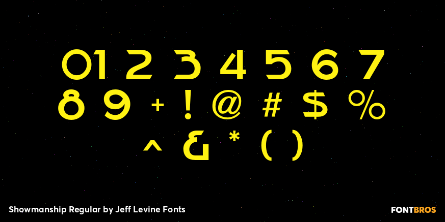 Showmanship Regular Font Poster #4