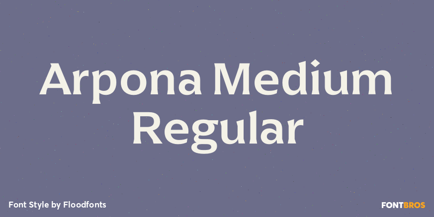 Arpona Medium Regular Poster