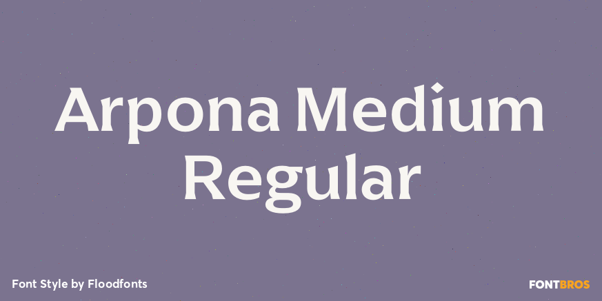 Arpona Medium Regular Poster