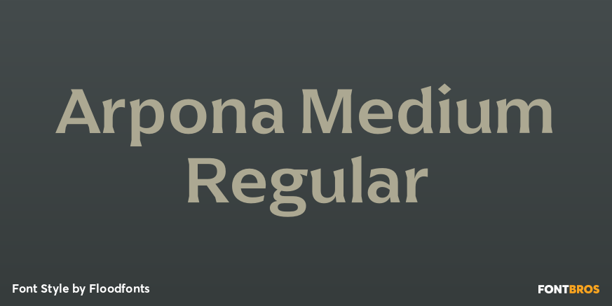 Arpona Medium Regular Poster