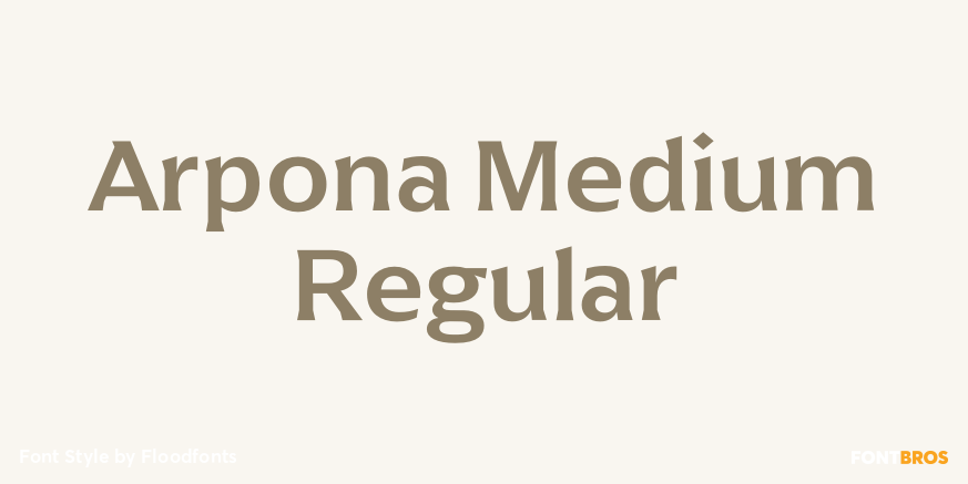 Arpona Medium Regular Poster