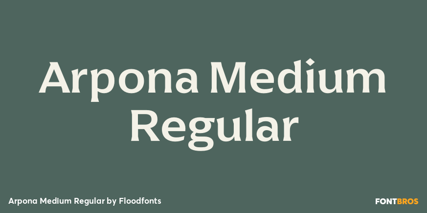 Arpona Medium Regular Poster