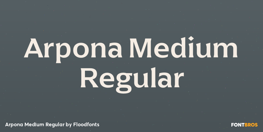 Arpona Medium Regular Poster