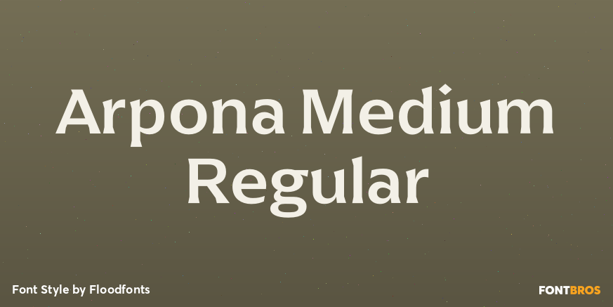 Arpona Medium Regular Poster