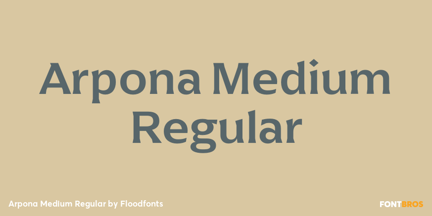 Arpona Medium Regular Poster