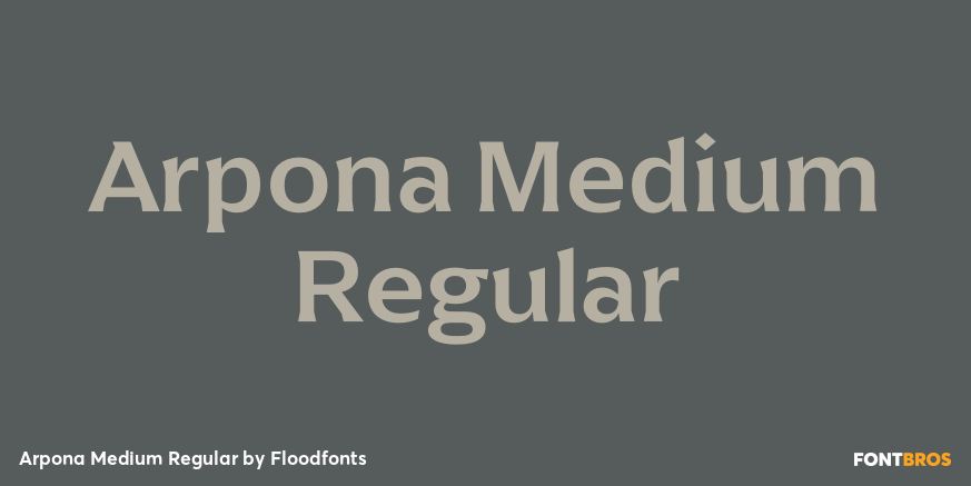 Arpona Medium Regular Poster