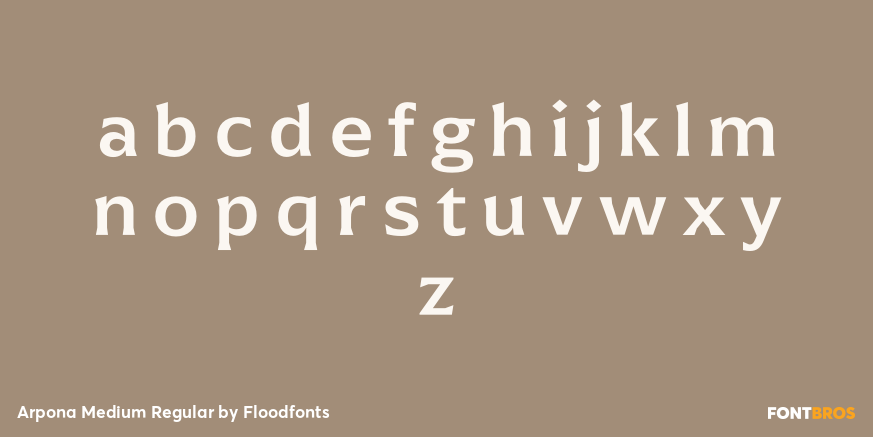 Arpona Medium Regular Font Poster #3