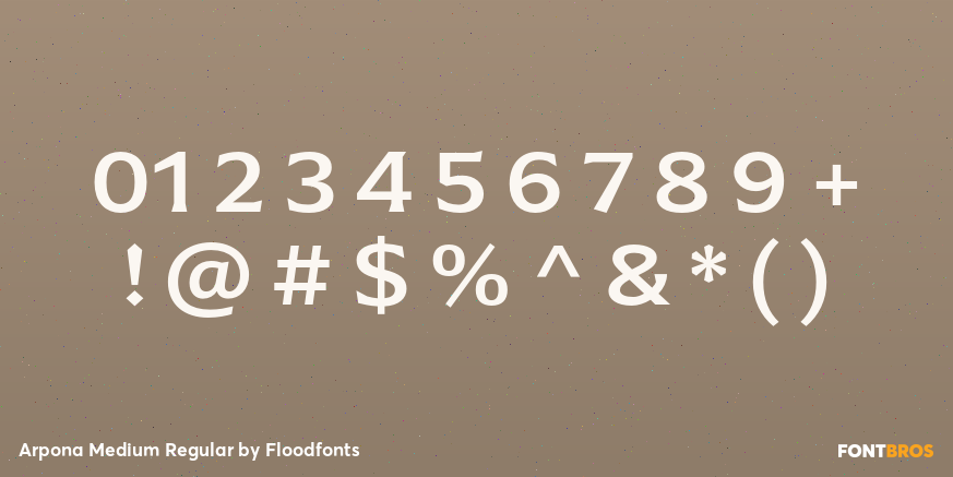 Arpona Medium Regular Font Poster #4