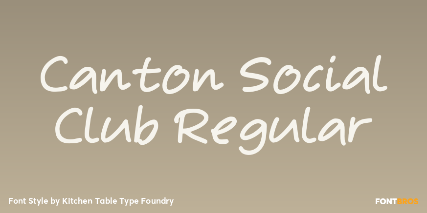 Canton Social Club Regular Poster
