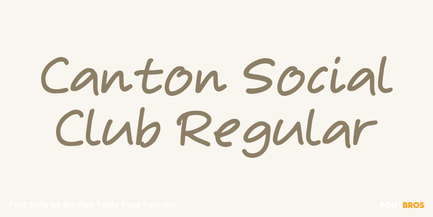 Canton Social Club Regular Poster