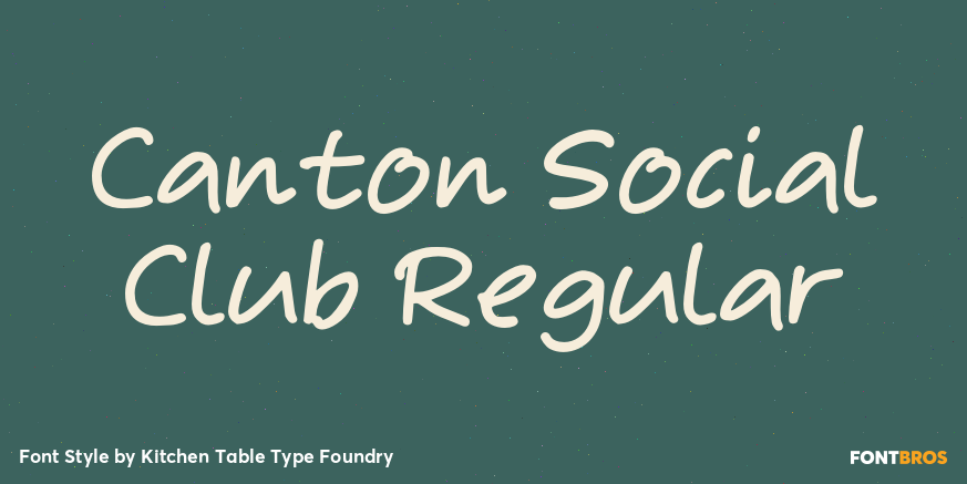 Canton Social Club Regular Poster
