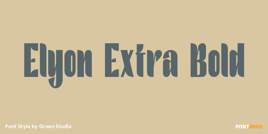 Elyon Extra Bold Poster