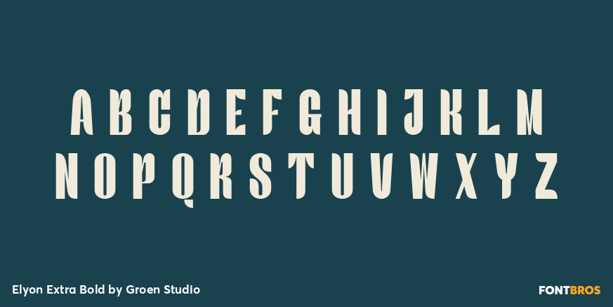 Elyon Extra Bold Font Poster #2