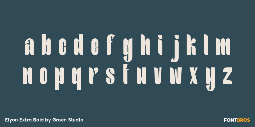 Elyon Extra Bold Font Poster #3