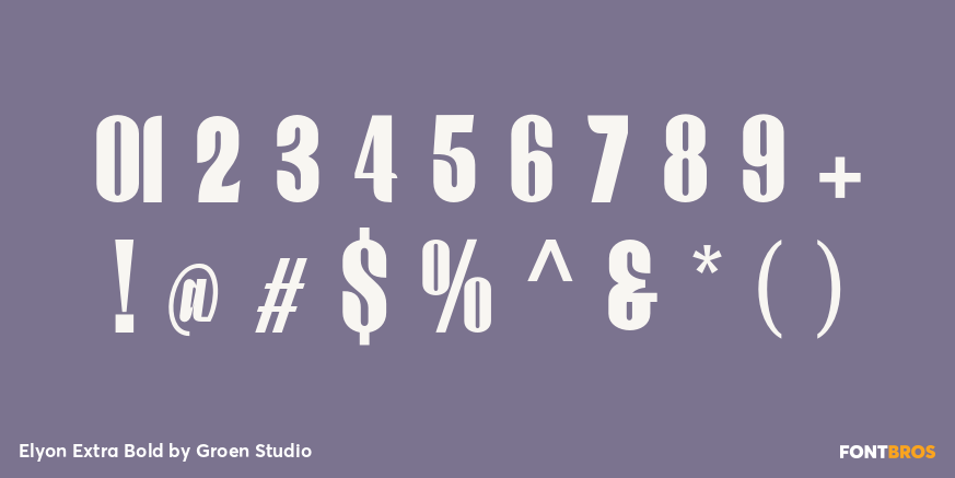 Elyon Extra Bold Font Poster #4