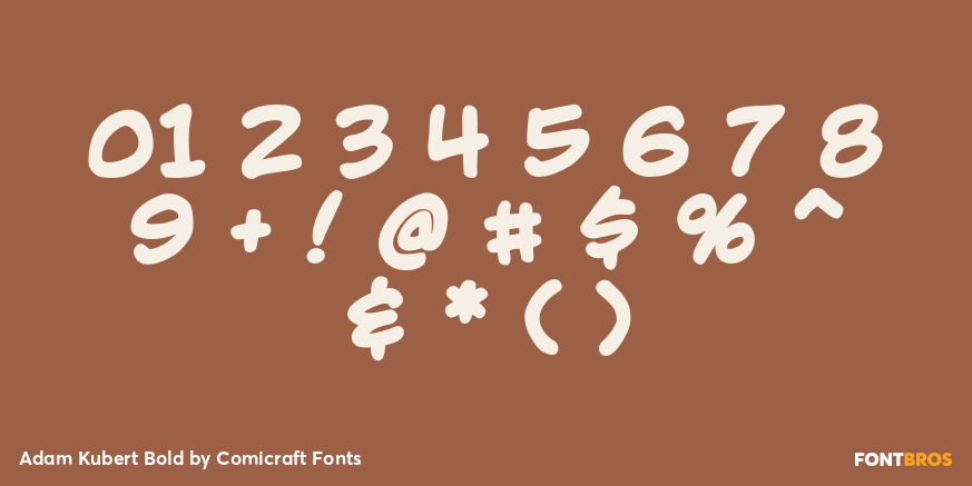 Adam Kubert Bold Font Poster #4