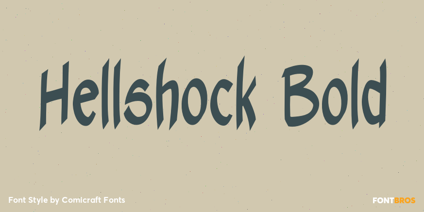 Hellshock Bold Font Poster #1
