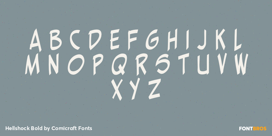 Hellshock Bold Font Poster #2