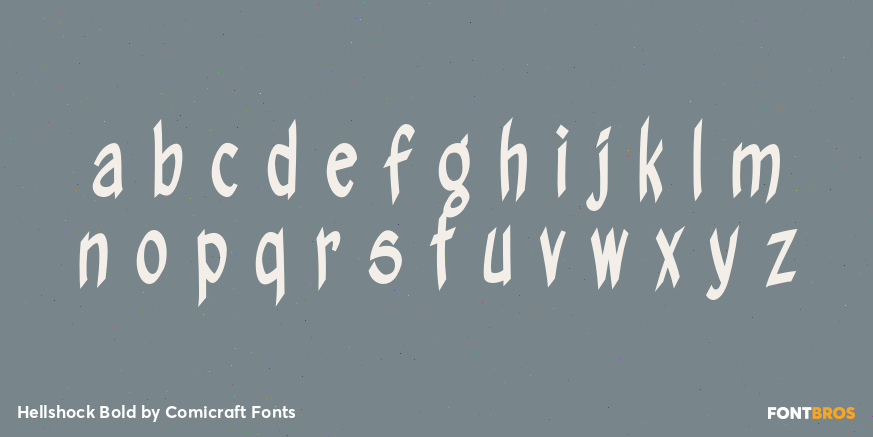 Hellshock Bold Font Poster #3