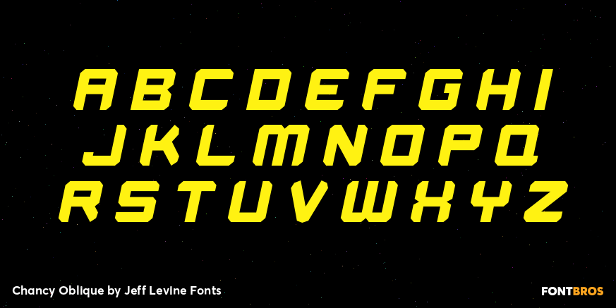 Chancy Oblique Font Poster #2