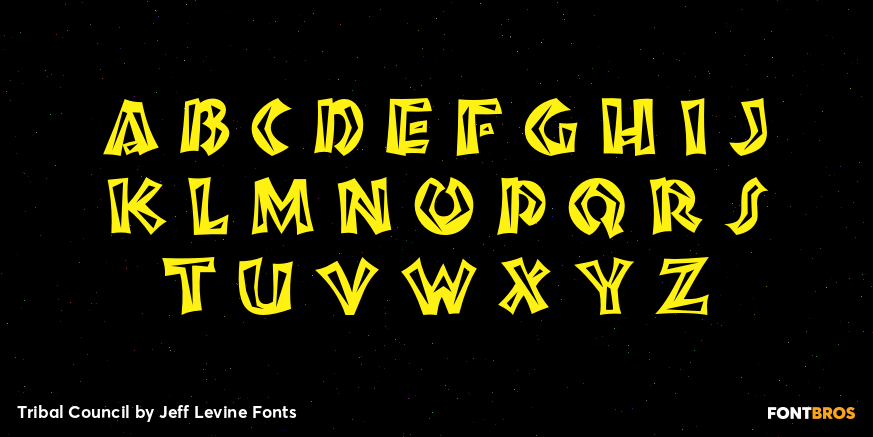 Tribal Council Font Poster #2