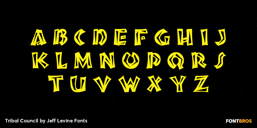 Tribal Council Font Poster #3